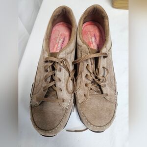 Skechers Women's Brown Suede Lace-Up Sneakers NWOT, Sz 10